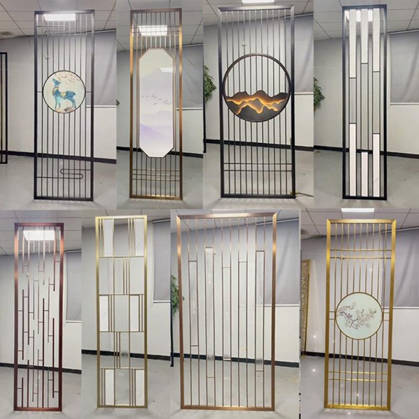 不銹鋼屏風(fēng)隔斷鏤空格柵客廳方通背景墻(圖1) 不銹鋼屏風(fēng)隔斷鏤空格柵客廳方通背景墻(圖1)