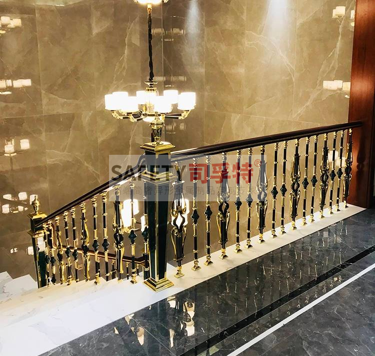 銅藝樓梯扶手：結(jié)構(gòu)獨(dú)特，造型優(yōu)美，堅(jiān)固耐用[司孚特銅藝護(hù)欄，銅樓梯扶手](圖3)